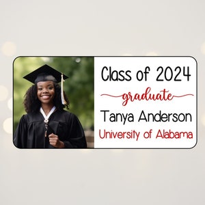 Class of 2024 Graduation Stickers, Graduation Photo Stickers, Personalized Stickers, Graduation Gift Labels