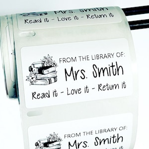 Teacher Labels, Teacher Book Labels, Teacher Name Labels, Personalized Teacher Stickers