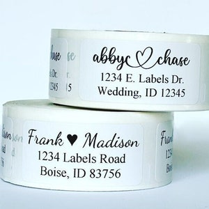 Return Address Labels Rolls, Personalized Address Labels, Wedding Address Labels Stickers