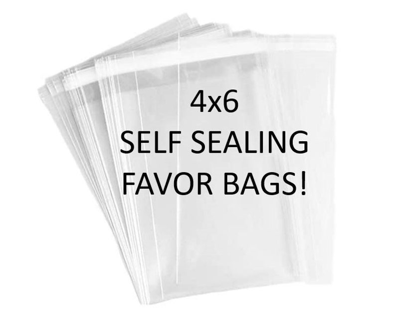 4x6 Self Sealing Bags Favor Bags Cellophane Treat Bags