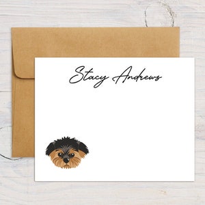Dog Notecards Set,  Personalized Dog Notecards and Envelopes, Dog Stationary Cards Set