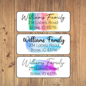 Aquarell Adressaufkleber, Aquarell Adressaufkleber, Aquarell Adressaufkleber