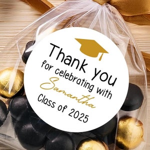 Graduation Gift Labels, Class of 2025 Graduation, Graduation Favors, Thank You Stickers, Graduation Gift Tags, Personalized Gift Tags