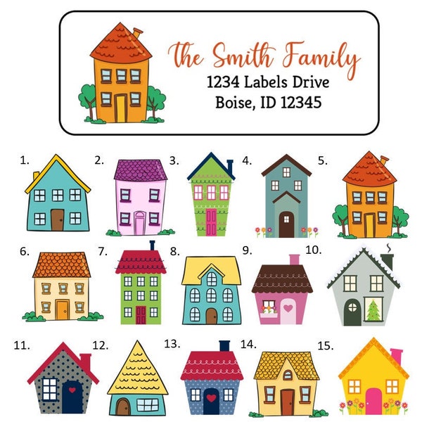New House Address Labels Stickers, 30 Personalized Labels!