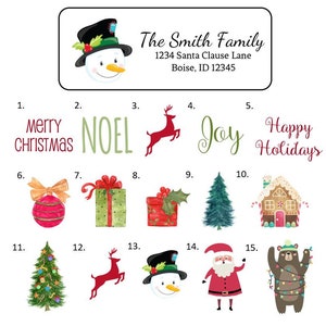 Kerstadresstickers Stickers, kerstadresstickers, kerstadresstickers, kerstkaartlabels