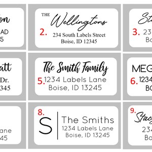 Return Address Labels Stickers, Custom Personalized Address Labels ...