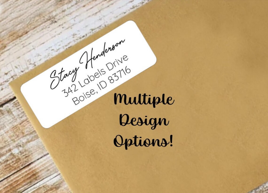 Return Label Address Sticker Example Return Address Labels Stickers, Custom Personalized Address Labels ...