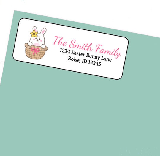 Easter Address Labels Stickers 30 personalized labels Etsy