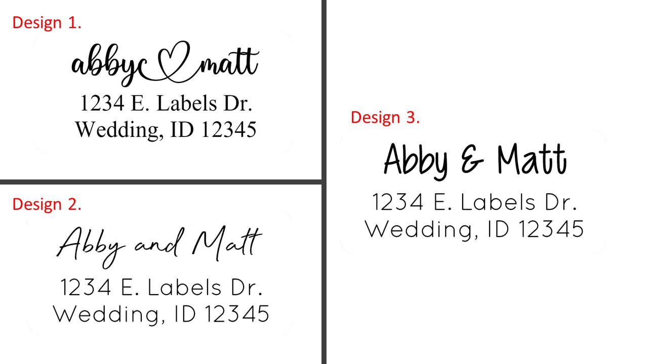 Valentine's Day Address Labels Stickers, 30 personalized labels