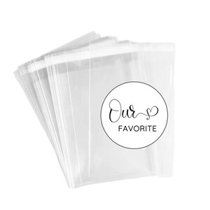 4x6 Self Sealing Bags, Favor Bags, Cellophane Treat Bags image 2