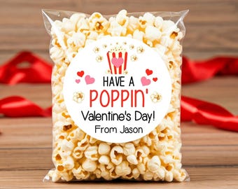 Valentinstag Aufkleber im Klassenzimmer, Valentinstag Aufkleber Popcorn, Valentinstag Aufkleber Schule, Valentinstag Aufkleber, Non Candy Aufkleber