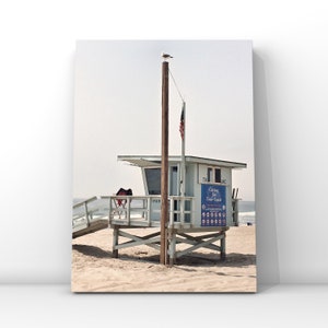 Malibu, Zuma Beach Printable Wall Art, Los Angeles, California, Beach Decor, Lifeguard Tower, Coastal, Beachy, Travel Photography