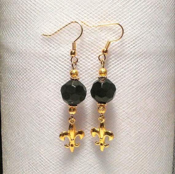 New Orleans Saints NFL Football Team Colors With a Fleur De Lis