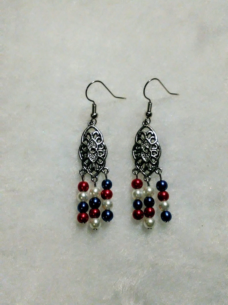 Fine silver fireworks-textured dangle earrings with patina