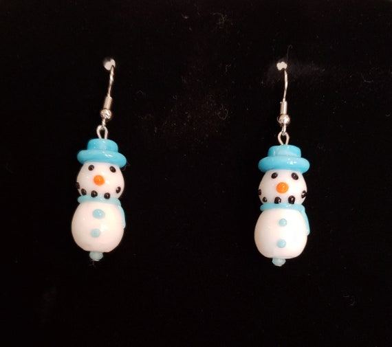 Frosty Snowman Polymer Earrings Frosty Snowman Polymer Earrings