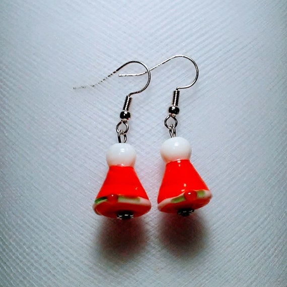 Nuevo Rojo Navidad Santa sombreros pendientes bisutería Festivo Fiesta