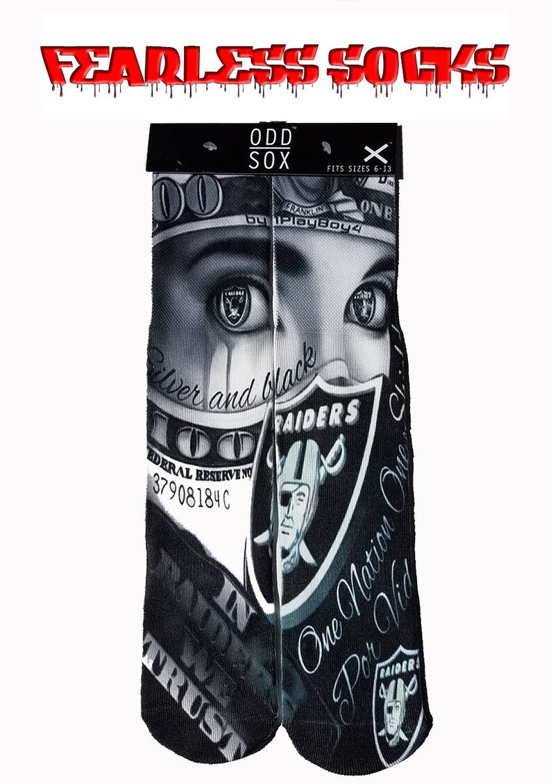 Unisex Adult Crew Socks Oakland Raiders Football Raider Nation Hot Female Fan