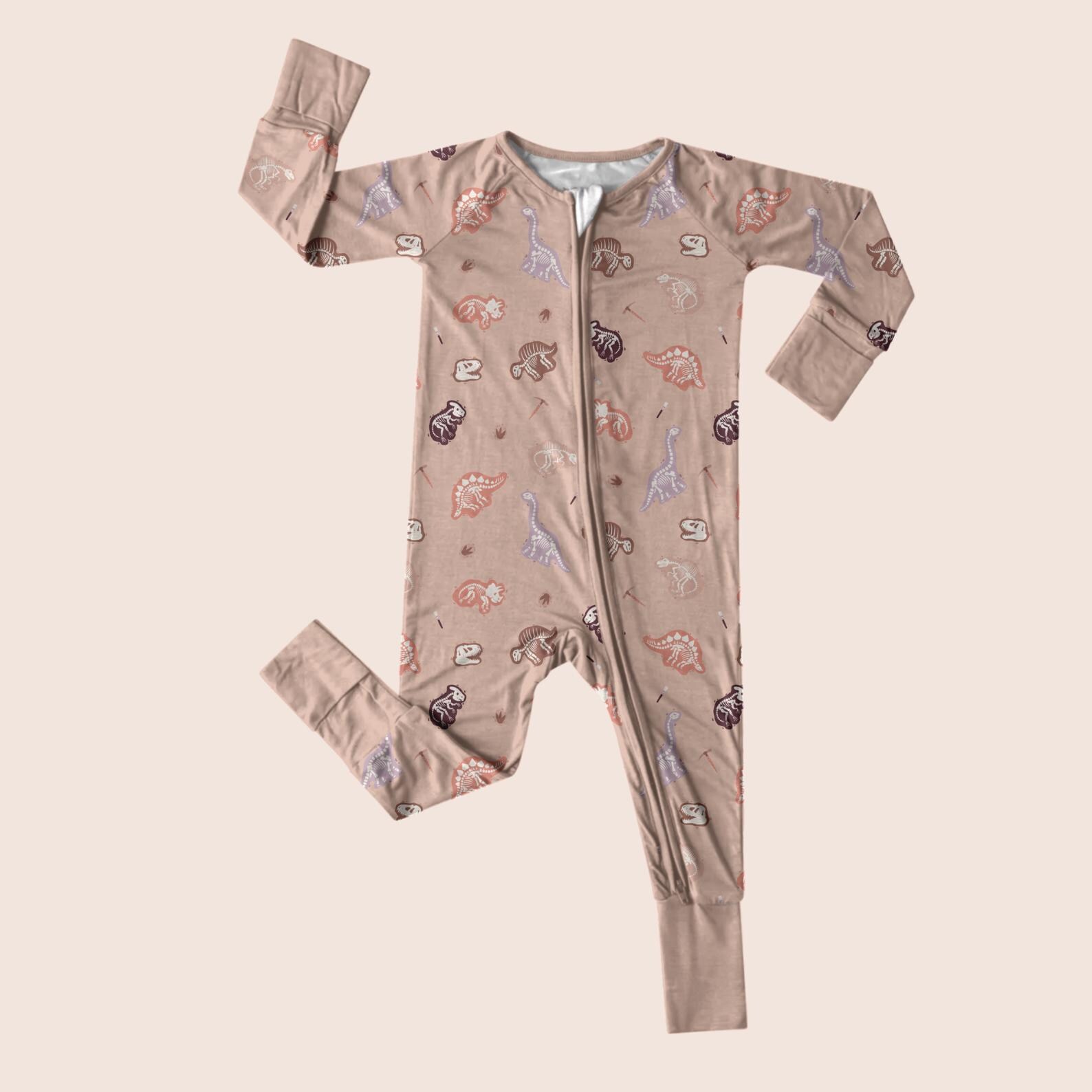 Adorable Baby Girl Pyjamas With Dinosaur and Science Theme - Etsy