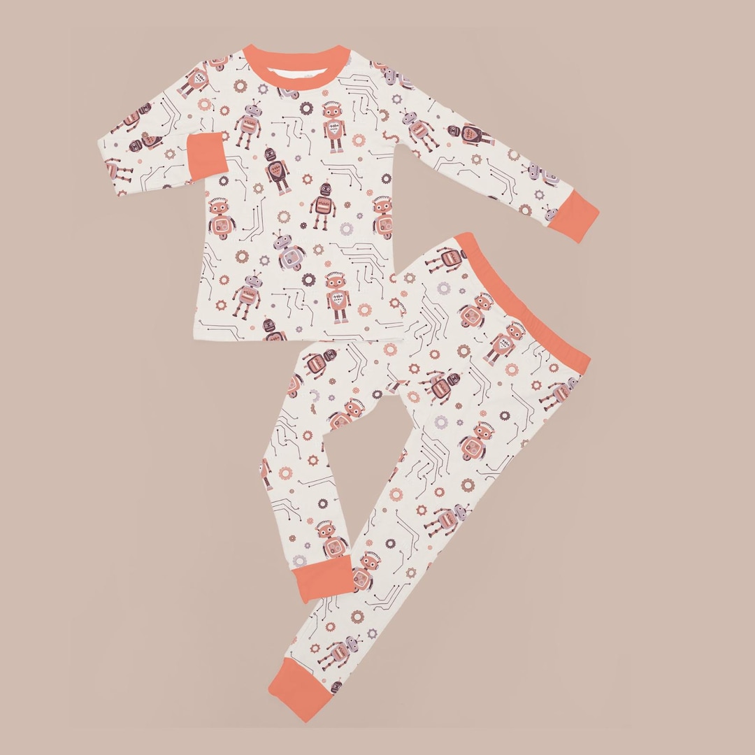 Robot and Coding Science Pyjamas for Toddlers - Etsy