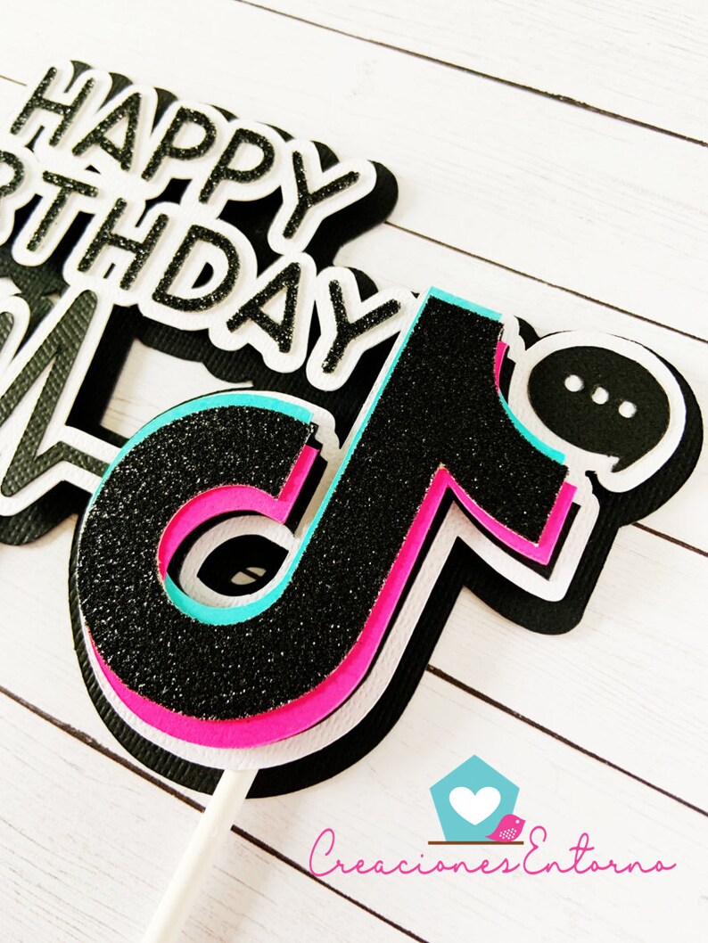 TIK TOK Cake Topper Tik Tok Birthday Party Tik Tok | Etsy