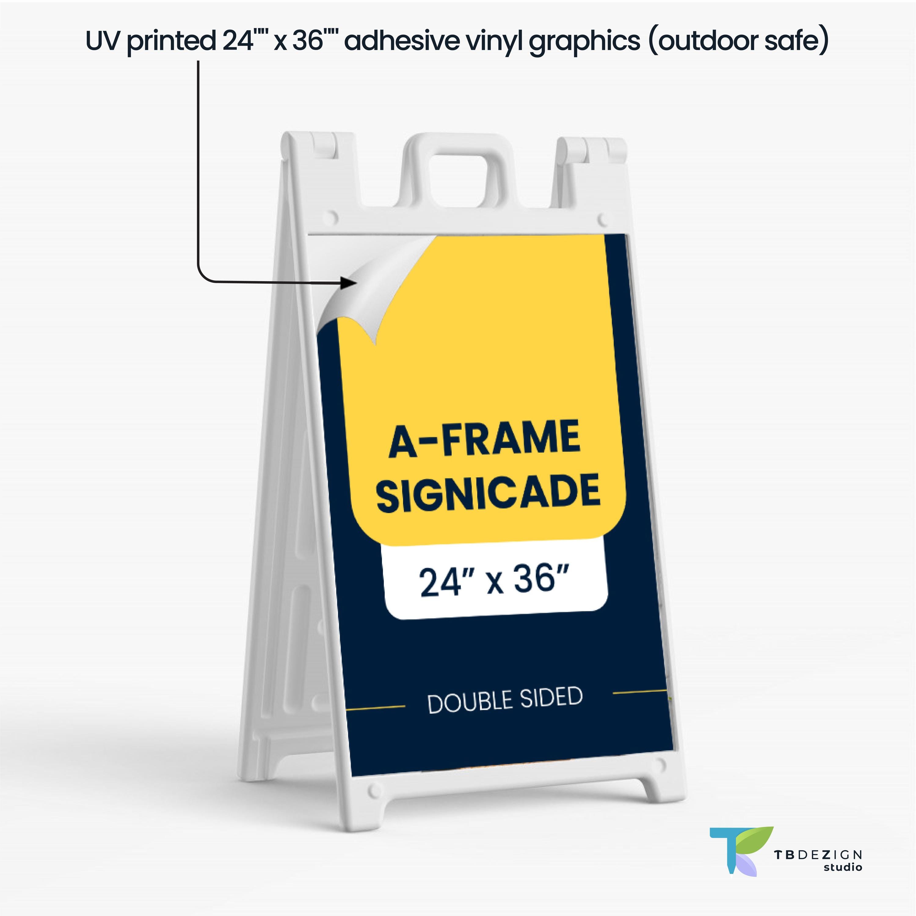 A-frame Sign - Custom 24x36 Outdoor Sign - Double-sided Heavy-duty ...