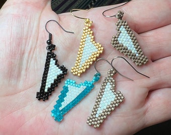 Orecchini con perline Troubadour Harp