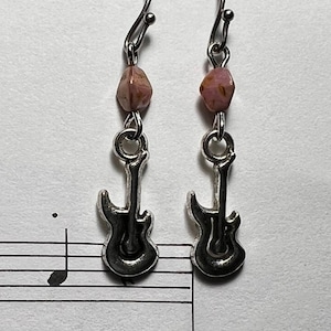Tiny Electric Guitar Earrings