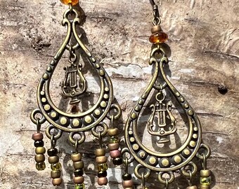 Apollo's Lyre Earrings
