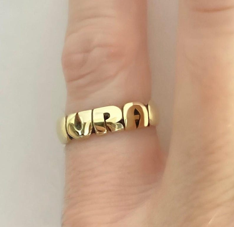 name rings, via valentina, gold rings, personalized jewelry, personalized rings, custom rings, rings