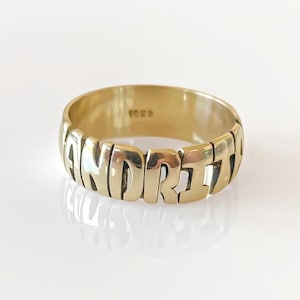 name rings, via valentina, gold rings, personalized jewelry, personalized rings, custom rings, rings