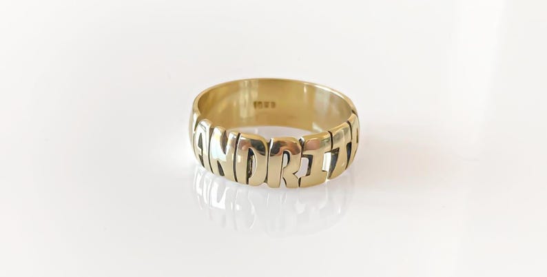 name rings, via valentina, gold rings, personalized jewelry, personalized rings, custom rings, rings