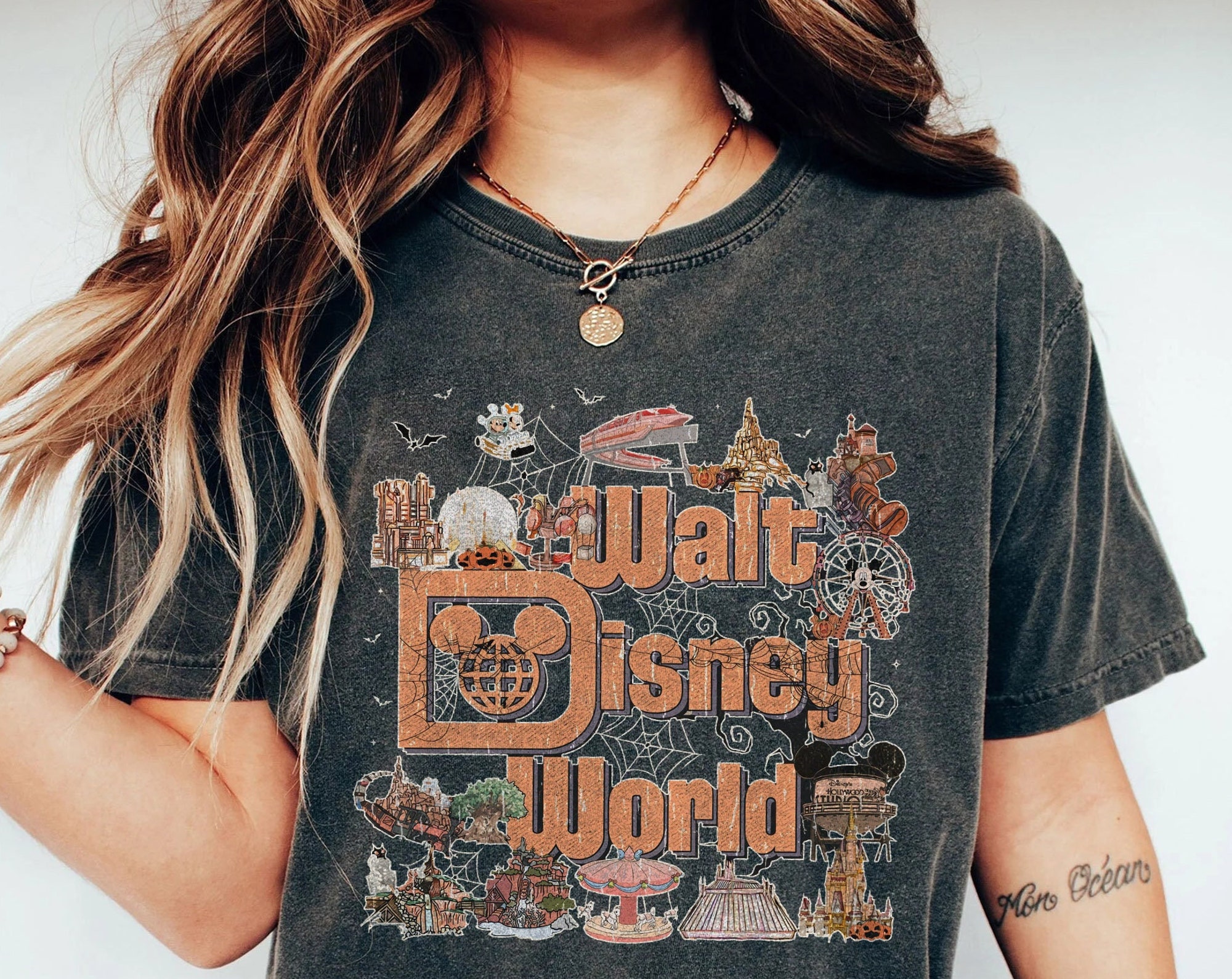 Discover Retro Disneyland Mickey and Friends Halloween Shirt