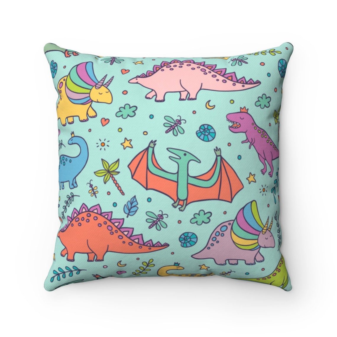 Dinosaur Square Almohada / Dinosaur Pillows para niños Etsy