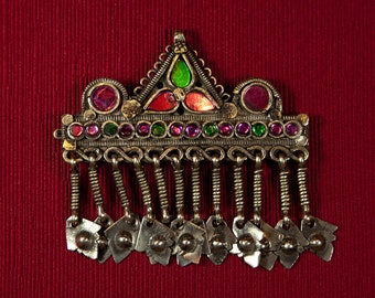 Barrette Vintage Kuchi Hair clip, hair decoration tribal gypsy style