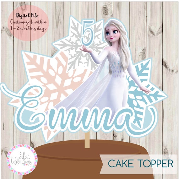 Frozen Cake Topper Frozen 2 Cake Topper Elsa Cake Topper Etsy