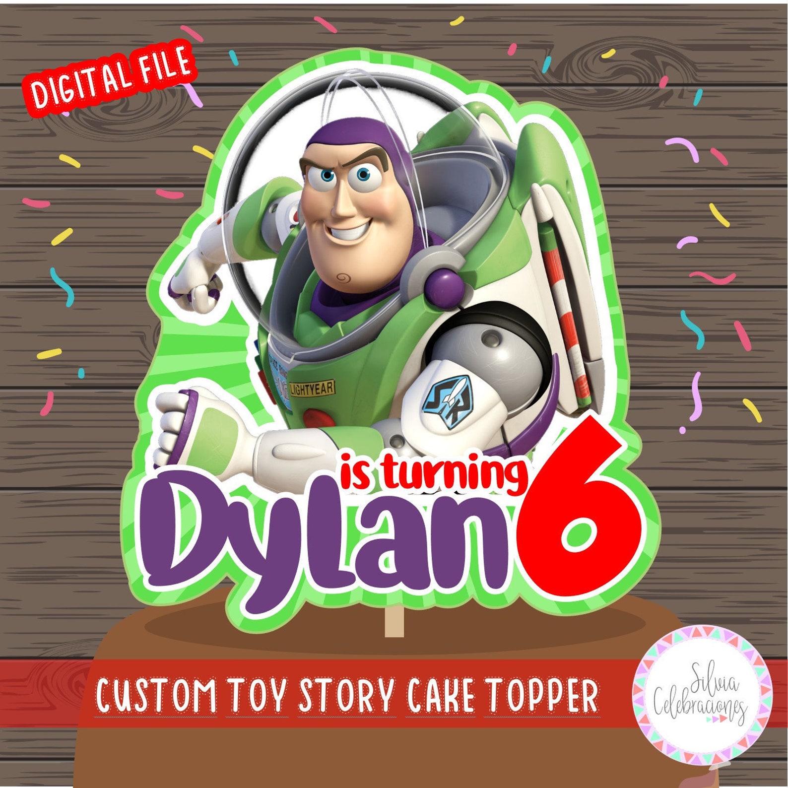 buzz lightyear cake topper