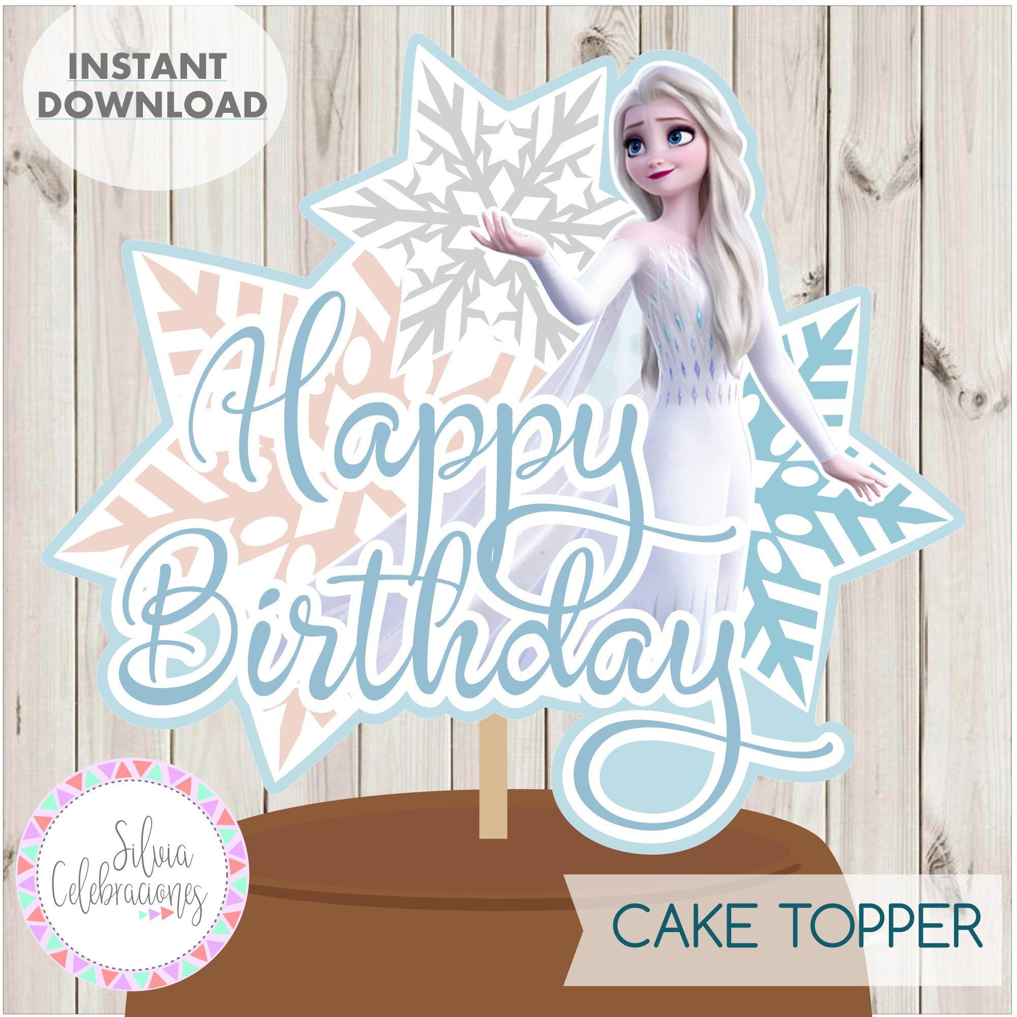 frozen instant download frozen 2 cake topper frozen 2 cake etsy
