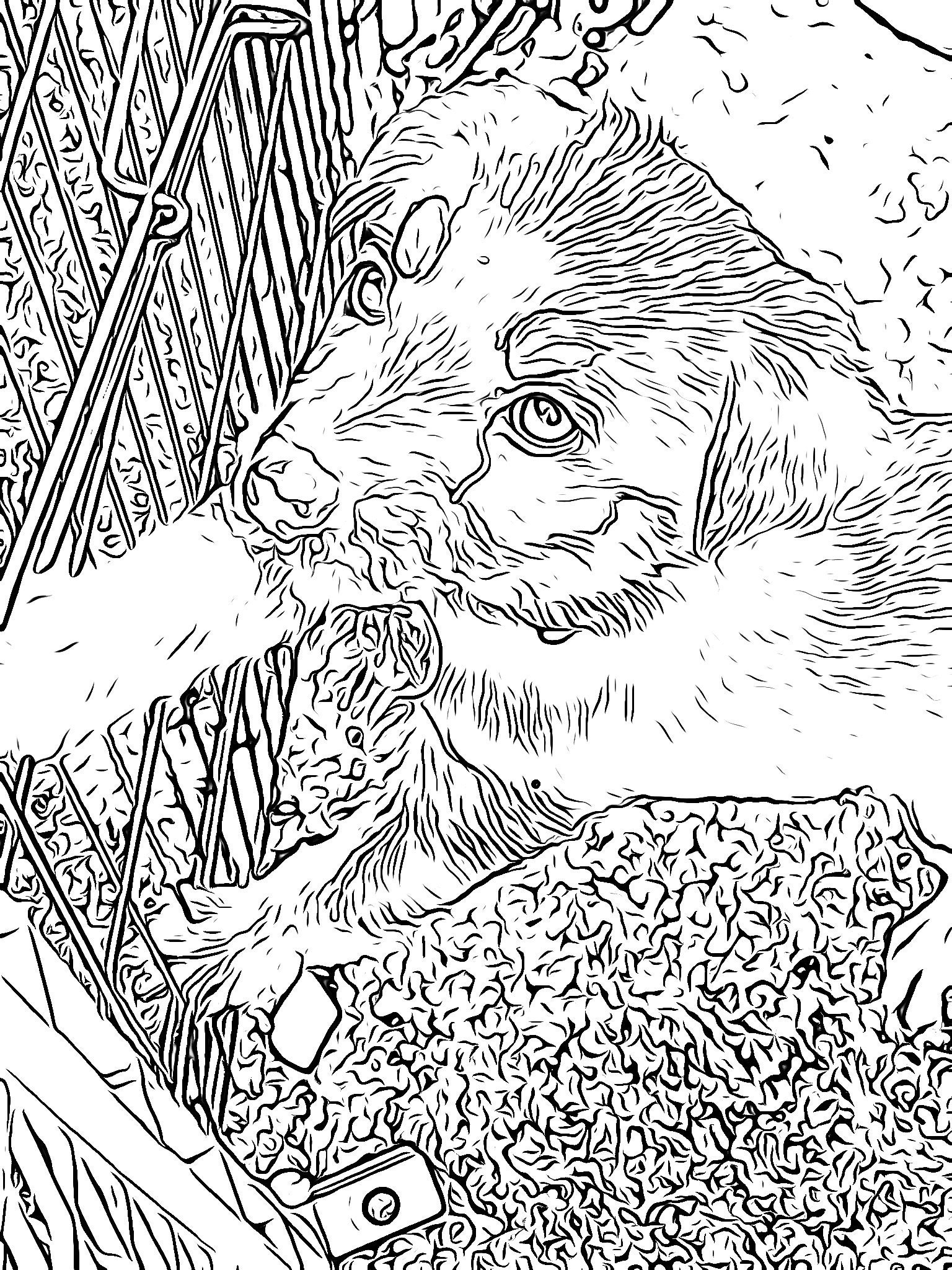 Puppy Coloring Page - Etsy