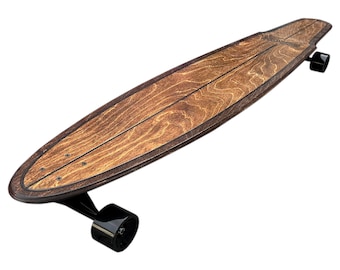 BIRCH 57" Shaker Longboard Skateboard Cruiser Complete Setup Made in California (Honey)