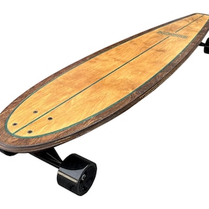 BIRCH 48&quot; Classic Retro Longboard Cruiser Skateboard Complete Setup Made in California (Honey/Oak)