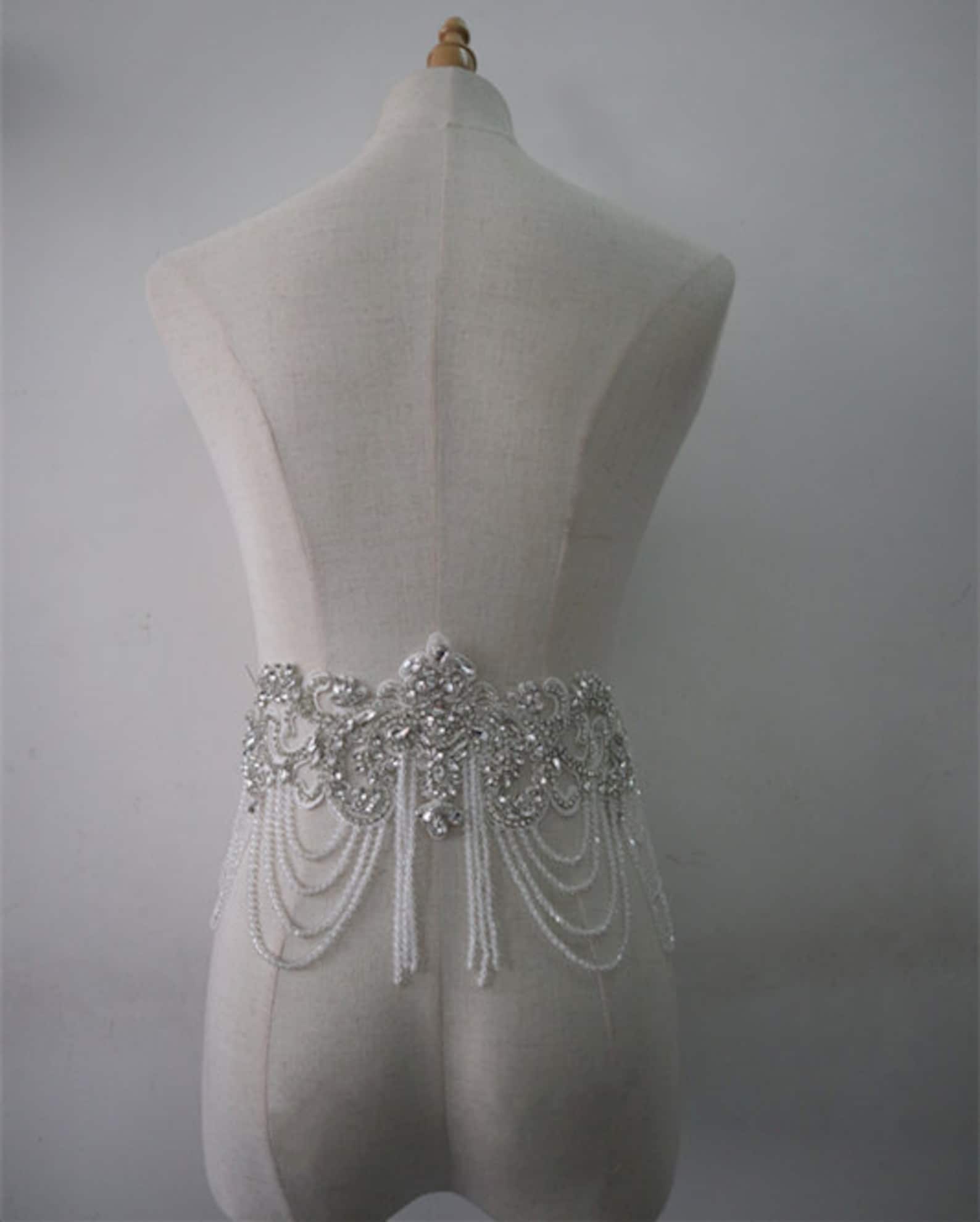 Toppe A Stella Con Perline E Strass - 6 Pezzi Per Decorare Jeans, Borse, Abiti - Grigio, Fatte A Mano