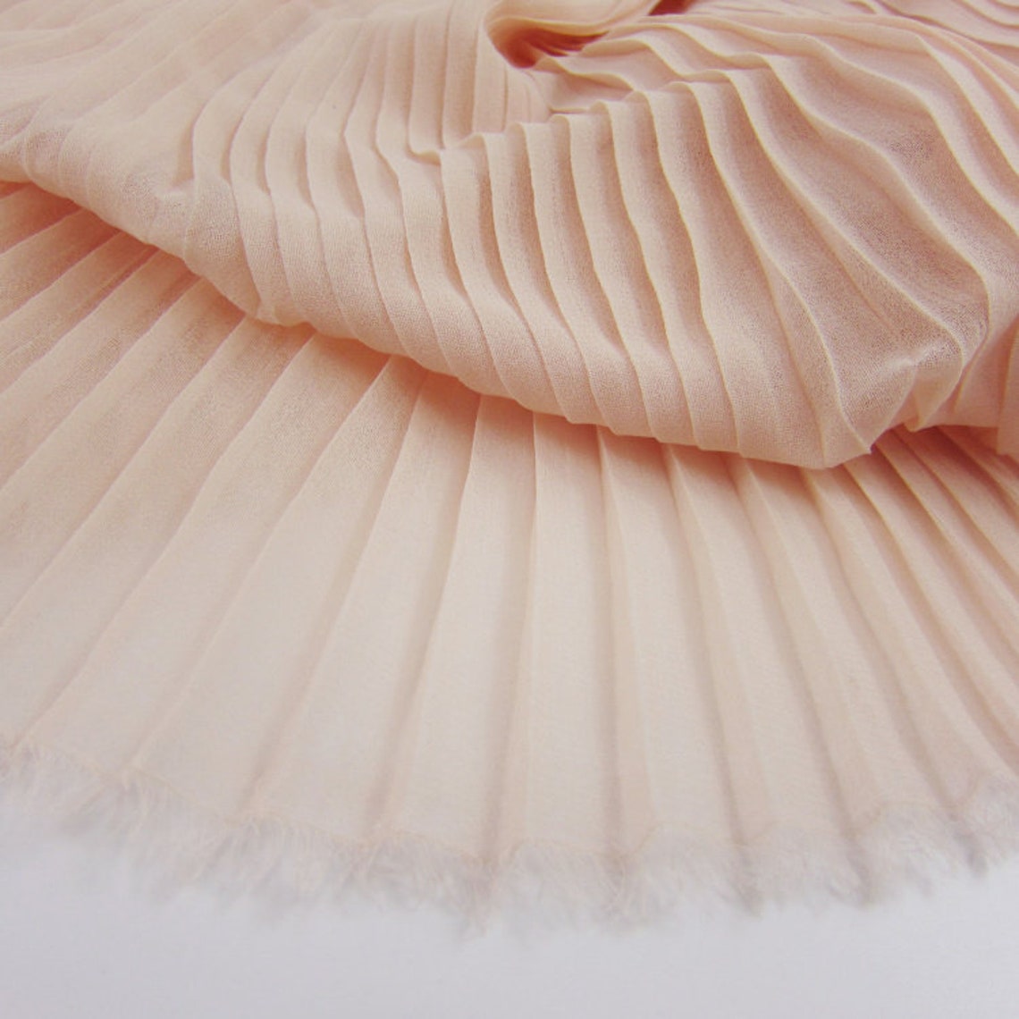 Pink pleated chiffon fabric 3D ruffled ruffled pleated Etsy