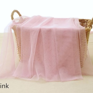 soft pink netting mesh fabric, navy blue tulle fabric for wedding dress