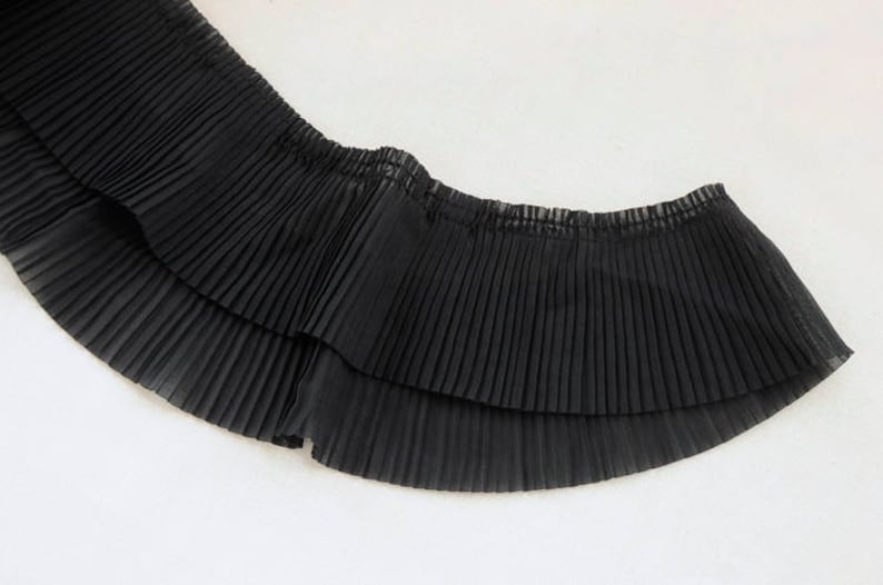 Chiffon Pleated Ruffled Fabric Trim by the Yard Multi Colors Etsy