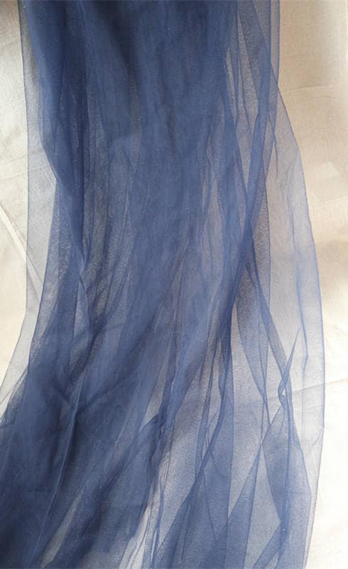 Dark Blue Navy Blue Netting Mesh Fabric Tulle Fabric by the | Etsy
