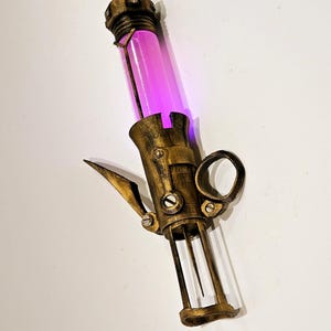 Jeringa para ojos con vial brillante de silicona, accesorio para disfraz de cosplay, Silco Arcane League of Legends