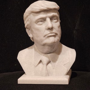 President Donald Trump Bust State figurine sculpture carving marble decor maga
