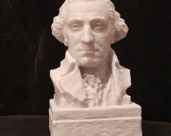 President George Washington Bust State figurine sculpture carving marble presidential decor