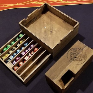 Modular dice tower vault dungeons and dragons role playing game table top gaming