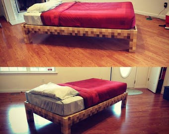 Plans only* Minecraft twin bed frame